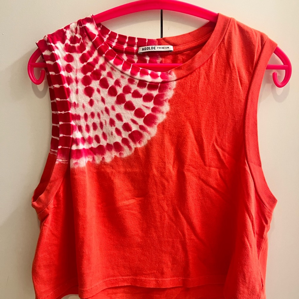 AGOLDE cropped muscle tee